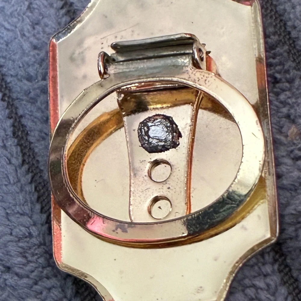 Gold and Silver-colored Western Boot Money Clip